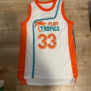 🔥Jackie Moon #33 Flint Tropics Semi Pro Movie Men's Jersey Stitched🔥